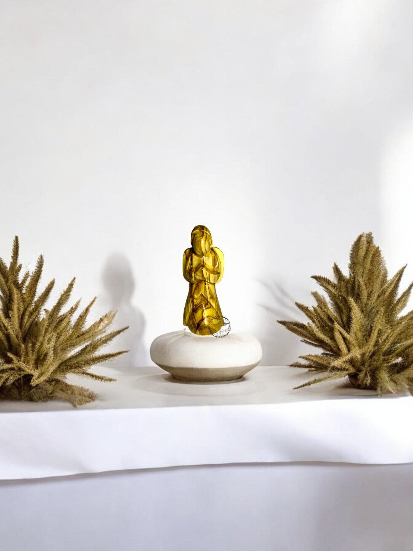 Olive Wood Angel Joy Praying