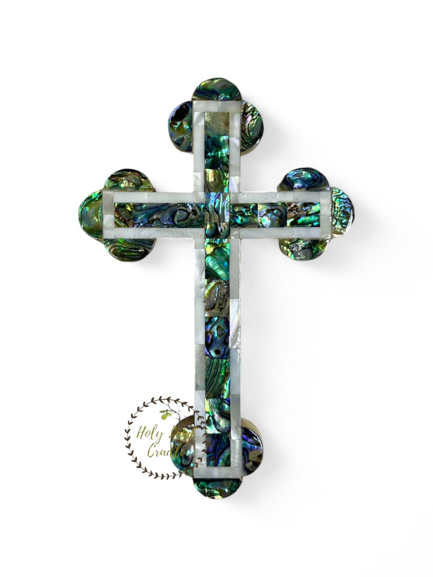 Olive wood With Mother of Pearl Full wall Cross