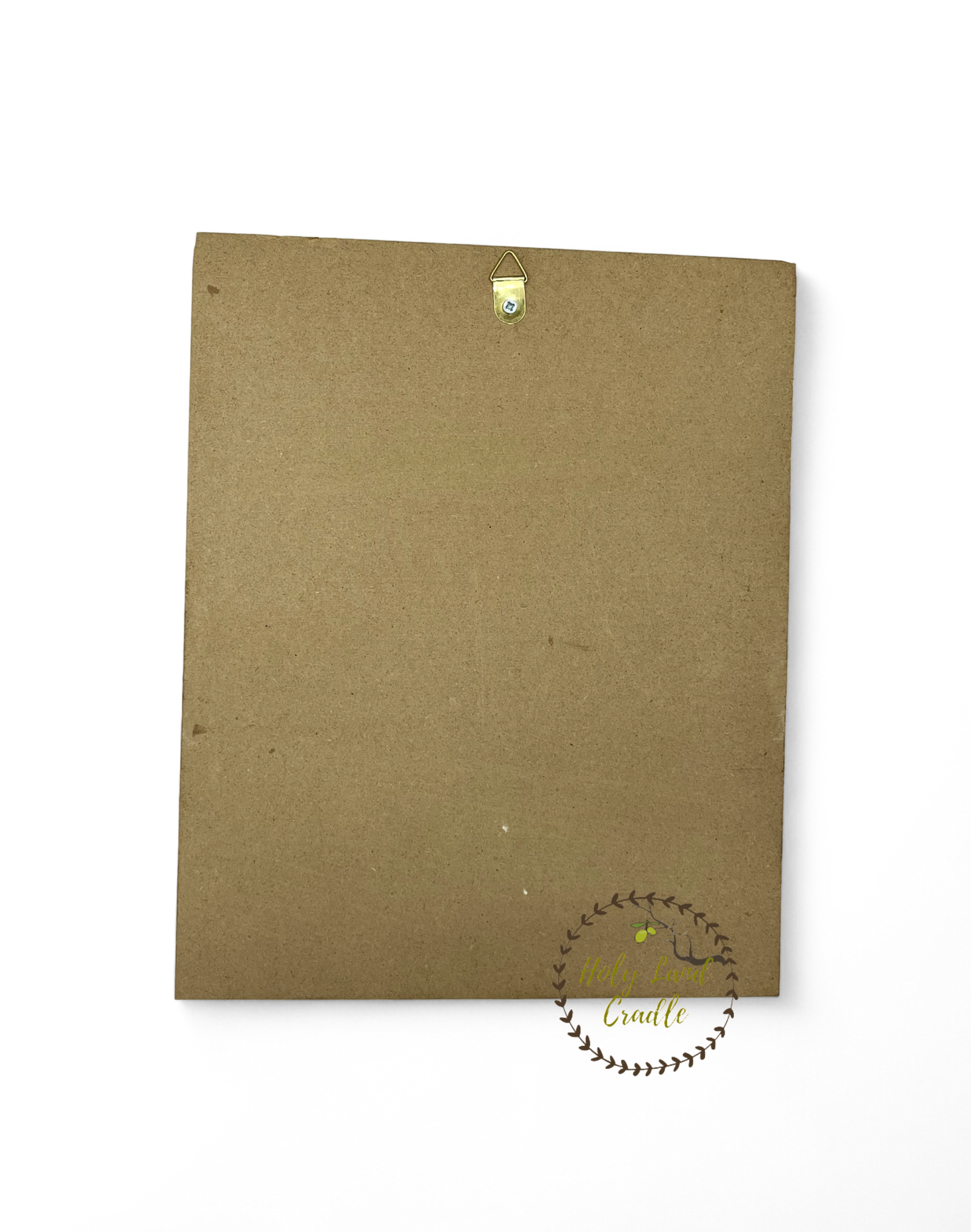 Olive Wood St. Michael Plaque with Natural Bark