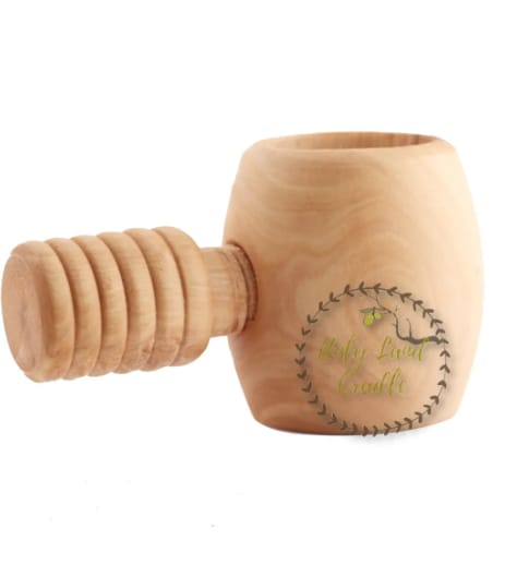 Olive wood nut crusher