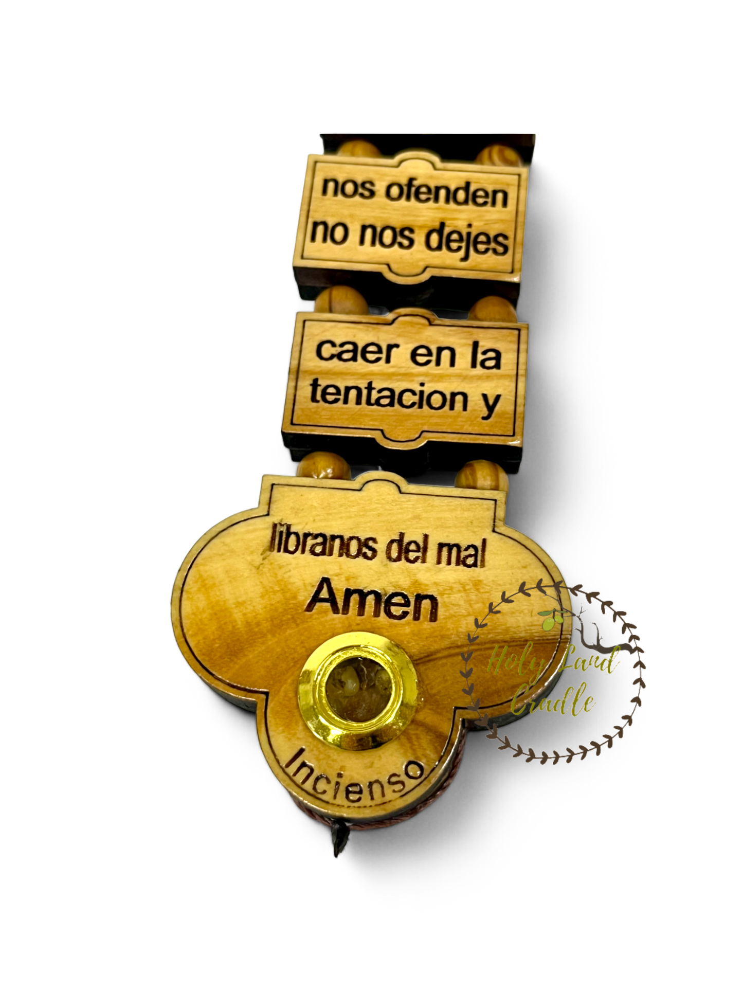 Olive Wood The Lord's Prayer Cross