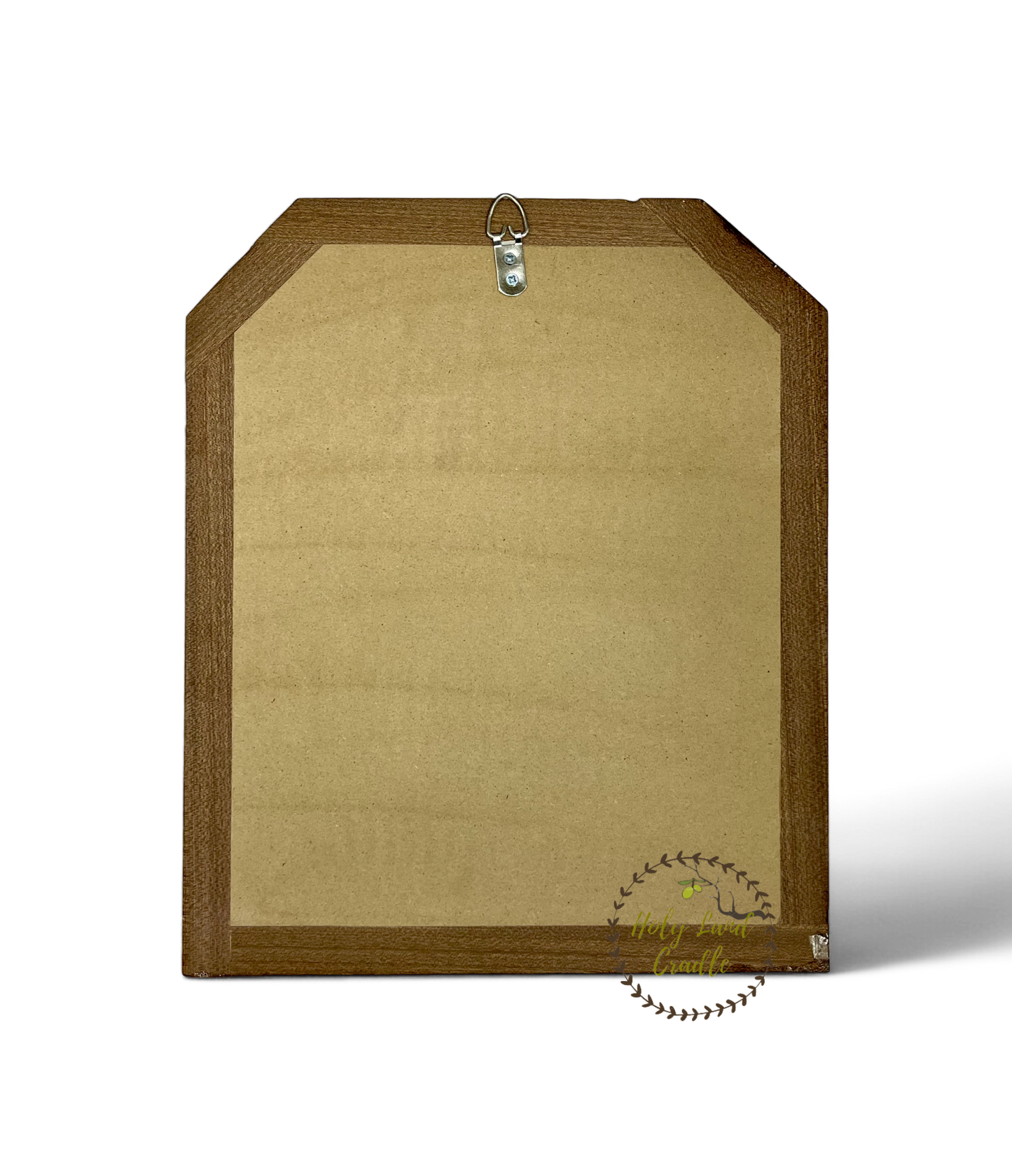 Olive Wood with Mahogany Wood frame Holy Family