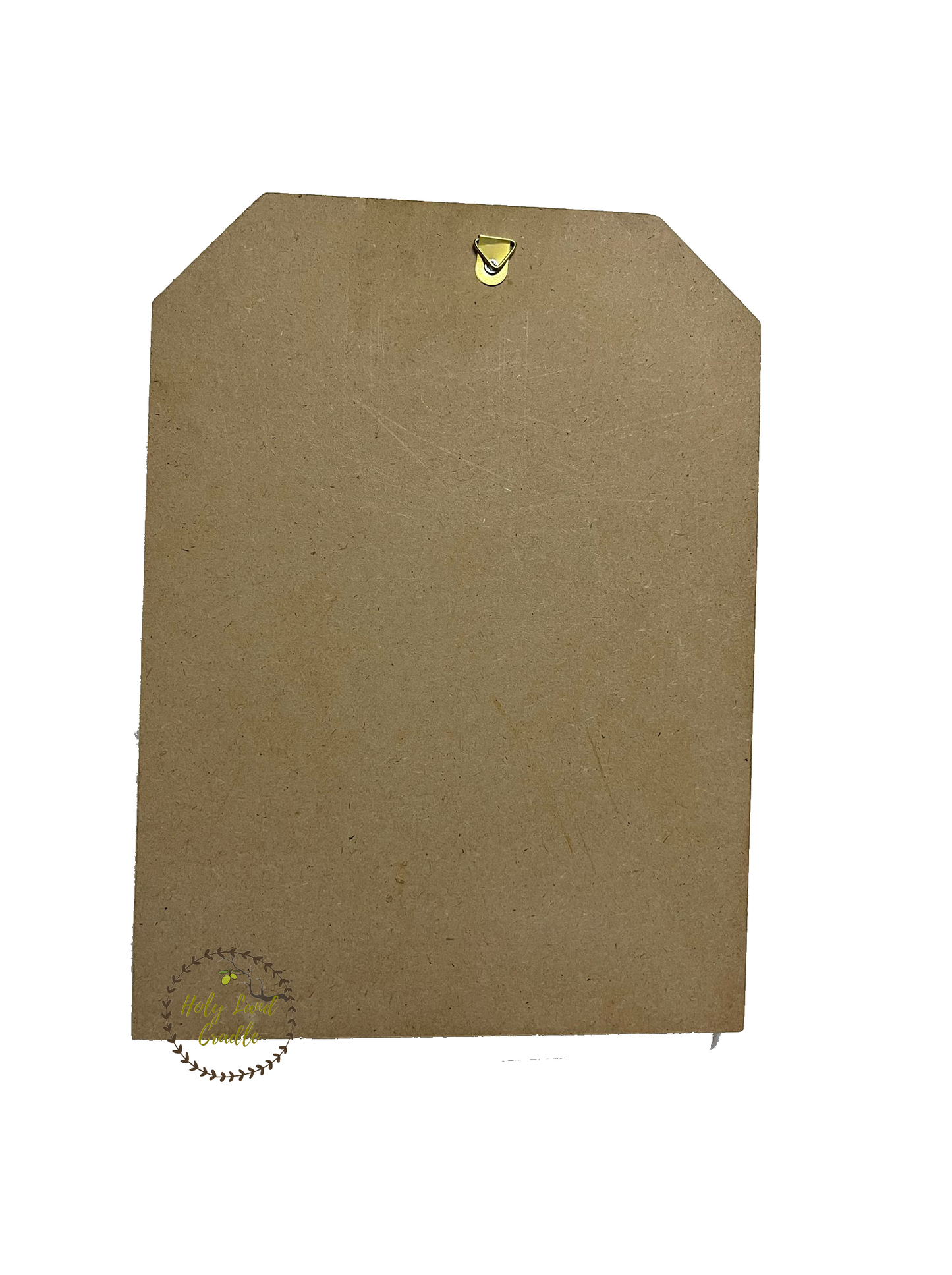 Olive Wood St. Michael Plaque with Natural Bark