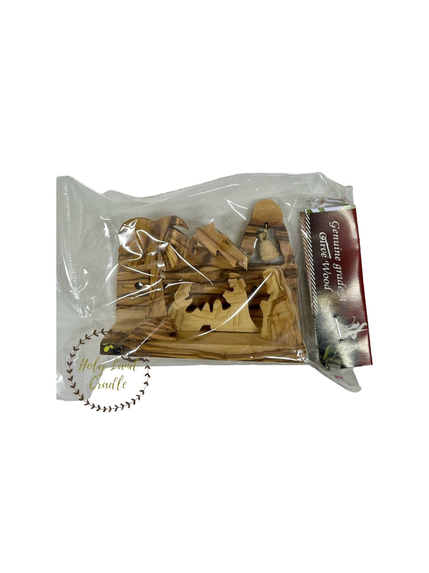 Olive Wood Church Shaped Nativity Scene