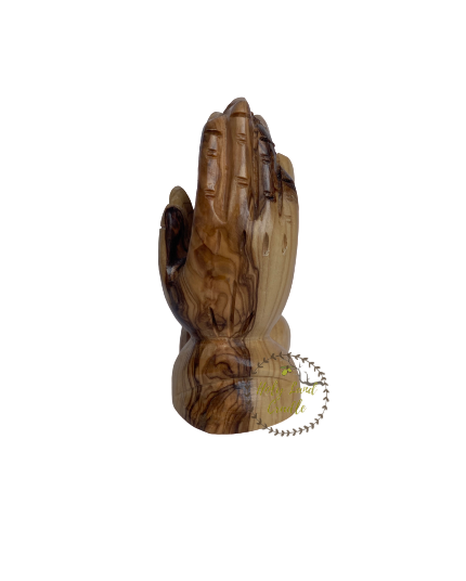 Olive Wood Praying Hands Statue