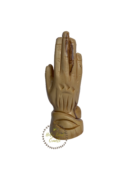 Olive Wood Praying Hands Statue