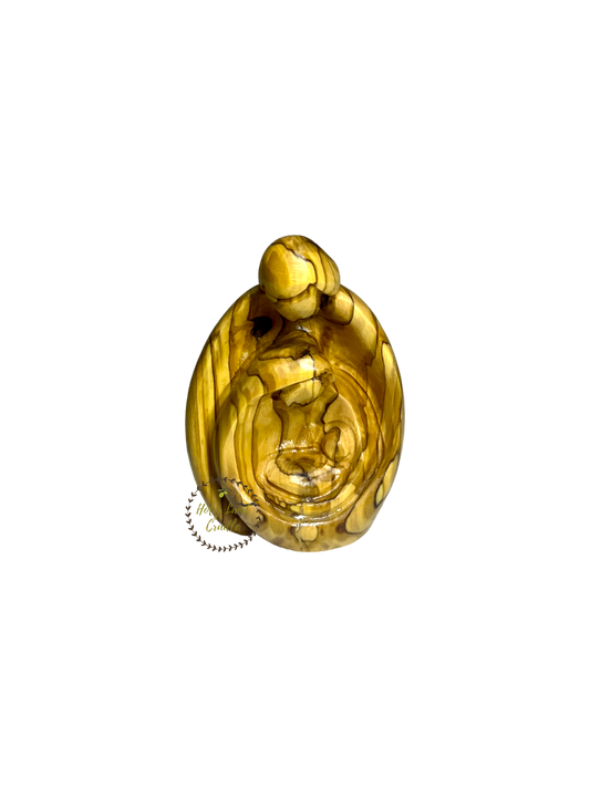 Olive Wood Curve Holy Family