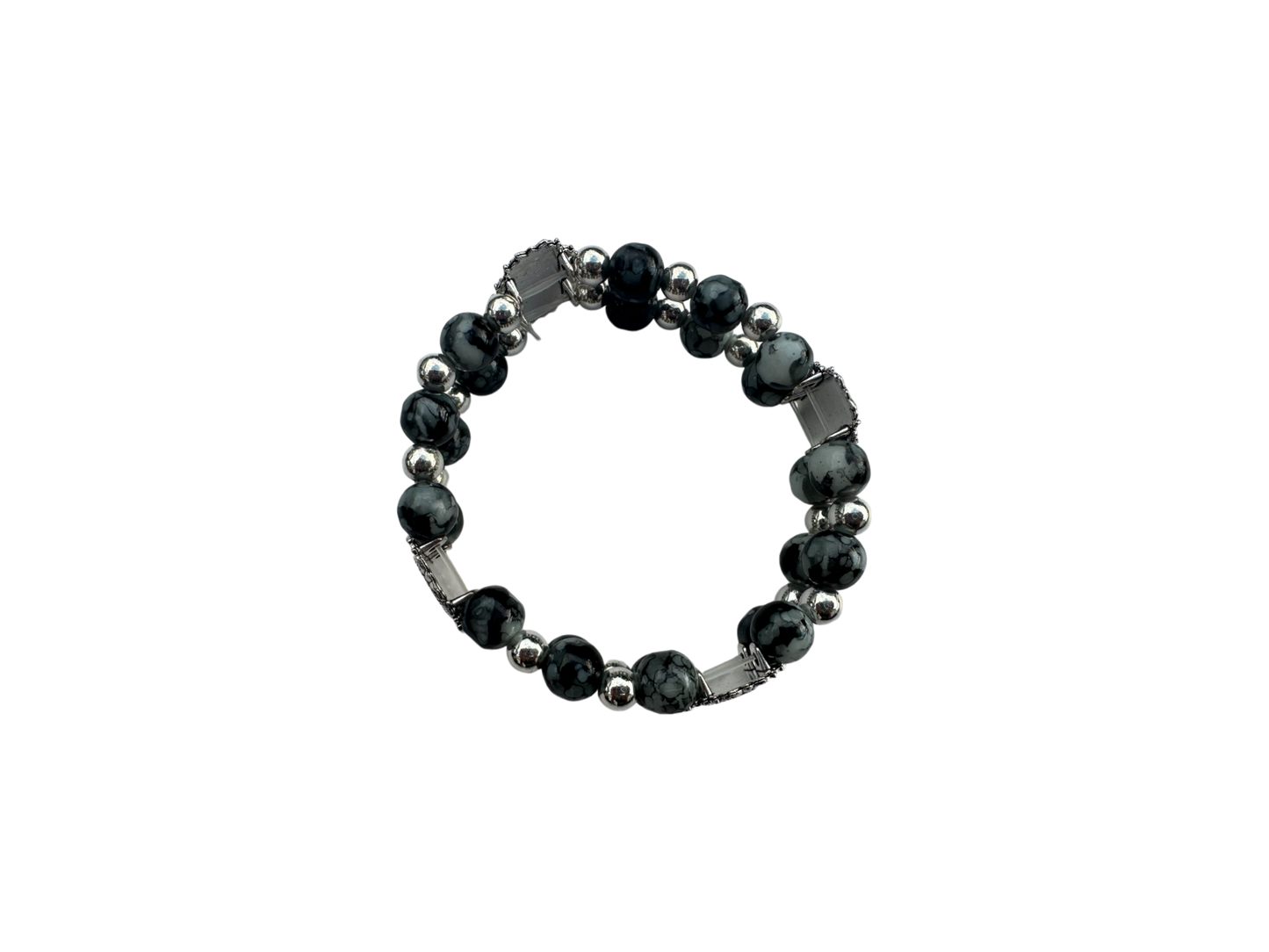 Round Malachite Double Bracelet