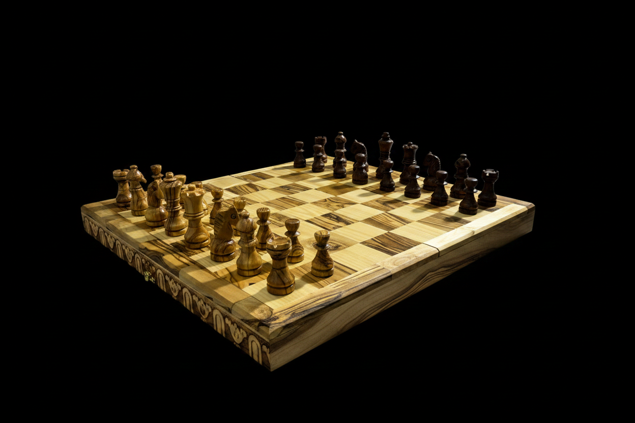 Olive Wood Chess Set | Simple & Attractive