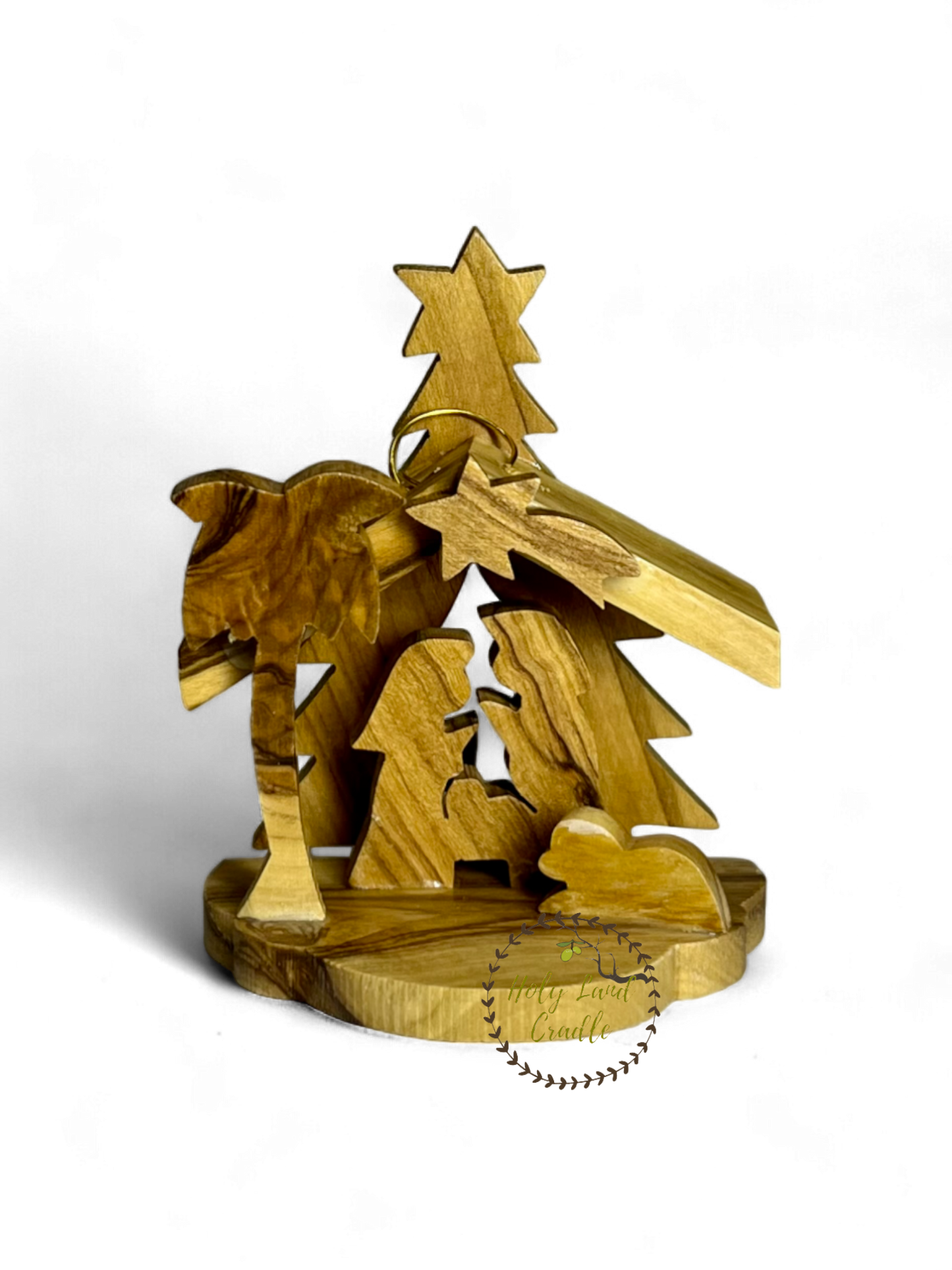 Olive wood  Ornament with Tree Shape Wall