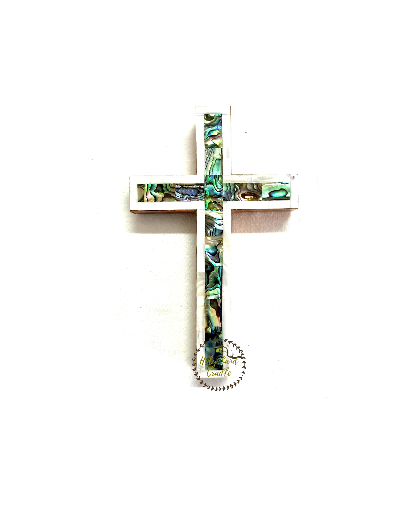 Olive wood With Mother of Pearl Full wall Cross